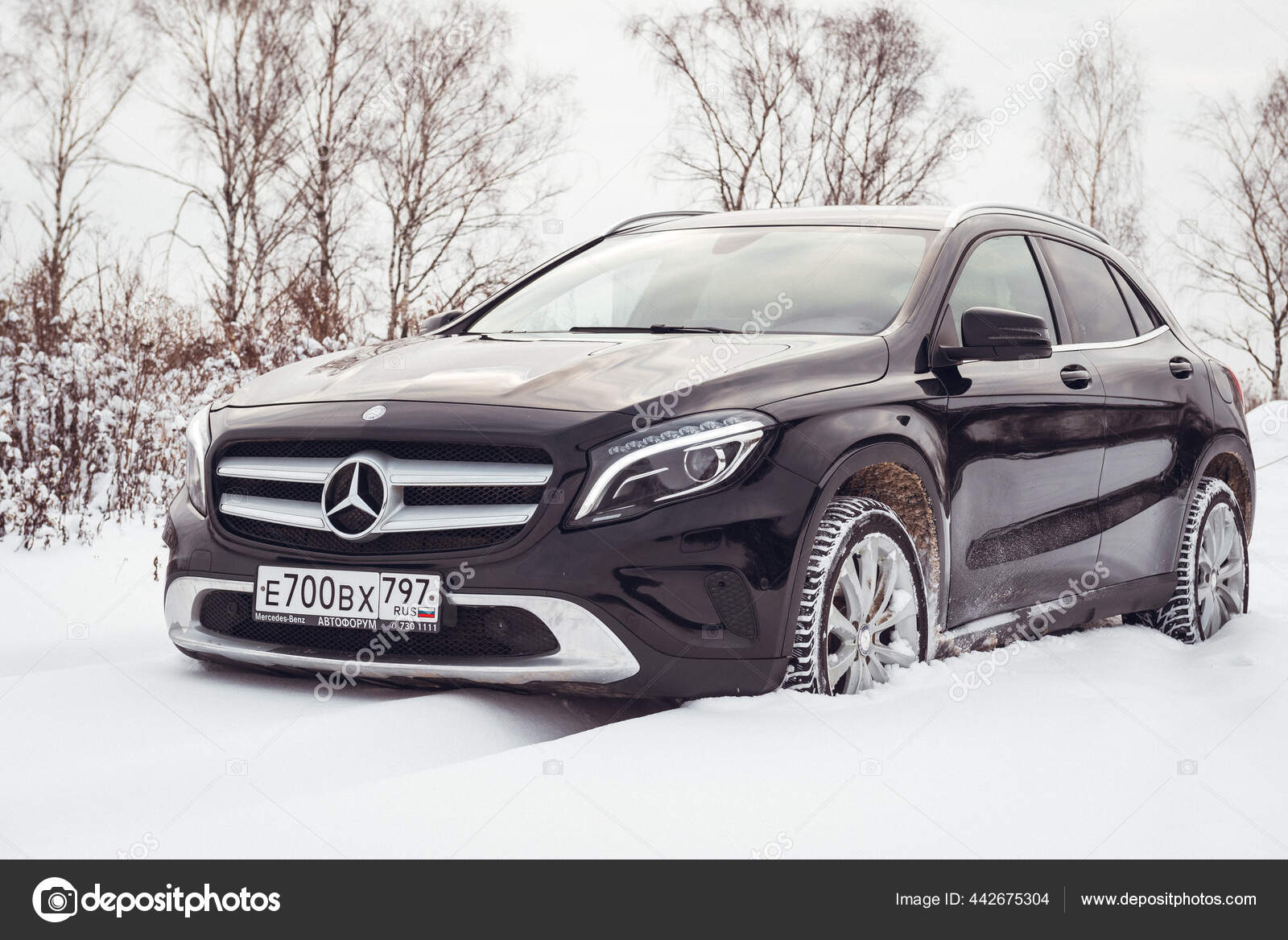 Moscow Russia January 21 Black Mercedes Benz Gla 250 Luxury Stock Editorial Photo C Donald00 Mail Ru