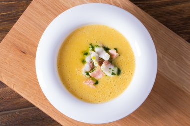 Pastırma füme peynir çorbası