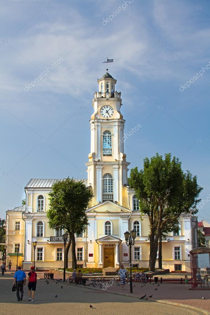 Vitebsk, weißrussland 27. Juli Rathaus und Umgebung am 27. Juli 2016