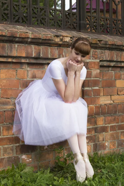 Ballerina op de straten van Irkoetsk — Stockfoto