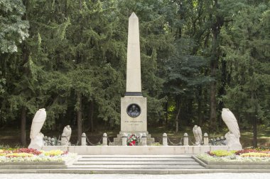 Üzerinde spot düello Mikhail Lermontov Pyatigorsk Anıtı