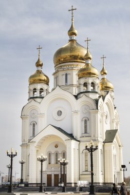 Khabarovsk katedralde Spaso-Preobrazhensky