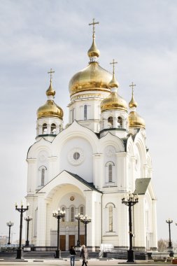 Khabarovsk katedralde Spaso-Preobrazhensky