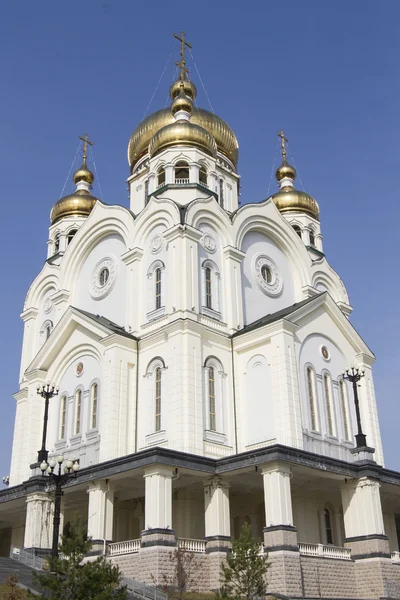 Khabarovsk katedralde Spaso-Preobrazhensky — Stok fotoğraf