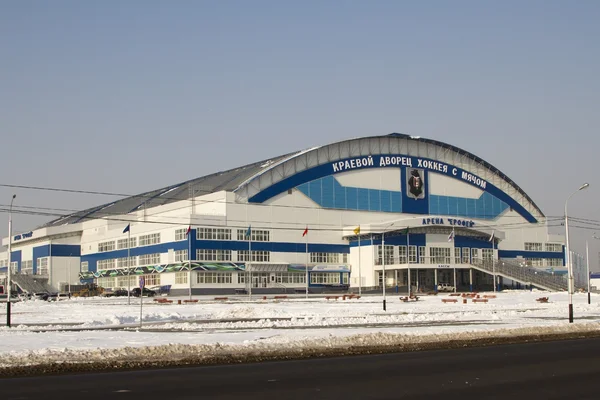 New arena "Yerofei" for bandy in Khabarovsk Stock Photo