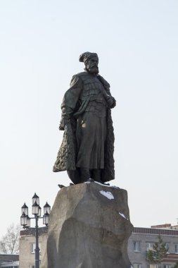 Yerofey Khabarov anıt Khabarovsk tren istasyonu