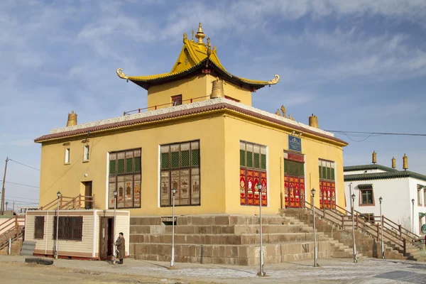 Datsans Dechengalpa (Kalaczakra Temple) na terenie klasztoru Buddyjskiego Gandantekchinling (Gandan) — Zdjęcie stockowe