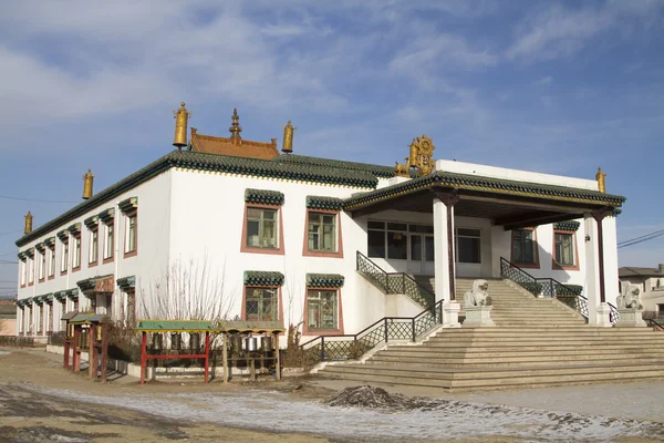 Idgachoinzenling Datsan on the territory of the Buddhist monastery Gandantekchinling (Gandan) — Stock Photo, Image