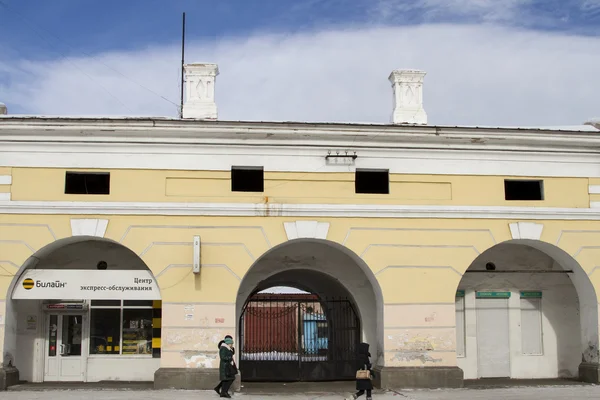 Oelan-Oede, Rusland-4 februari: Levende rangen in de voormalige Verkhneudinsk op Fevruary 4, 2015 in Ulan-Ude. — Stockfoto