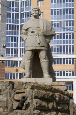 Saransk, Rusya Federasyonu - 9 Mayıs: Anıt Don Kazaklar, leade