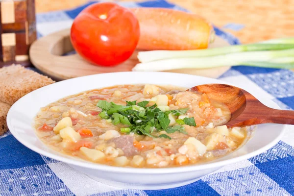 Comida nacional argentina de lentejas — Foto de Stock