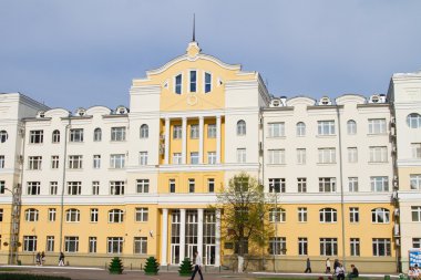 Saransk, Rusya Federasyonu - 9 Mayıs: Binada Rusya'nın Federal uyuşturucu kontrol servisin Mordovya Cumhuriyeti için 9 Mayıs 2015 tarihinde Saransk.