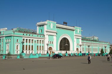 Novosibirsk, Rusya Federasyonu - 9 Ağustos: Tren istasyonu Novosibirsk-ana