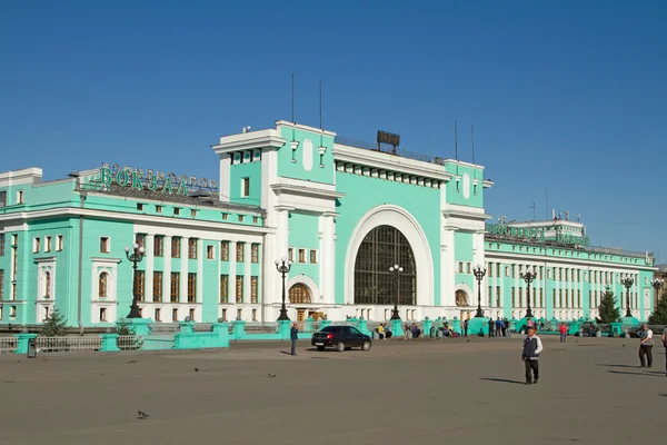Novosibirsk, Federacja Rosyjska - 9 sierpnia: Dworzec Nowosybirsk główna — Zdjęcie stockowe