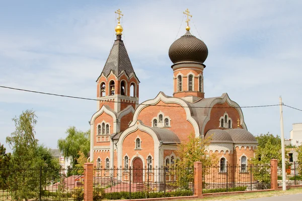 Православная церковь в городе Темрюк — стоковое фото