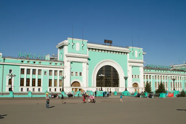 Novosibirsk, Ryssland - 9 augusti: Järnvägsstationen Novosibirsk-main — Stockfoto