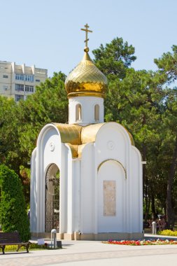 Orthodox chapel in Anapa clipart