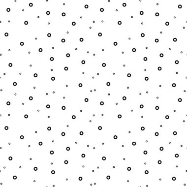 Kusursuz desen. Kış sembollerinin çizgi çizimi. Tasarımın için. nokta, kar taneleri