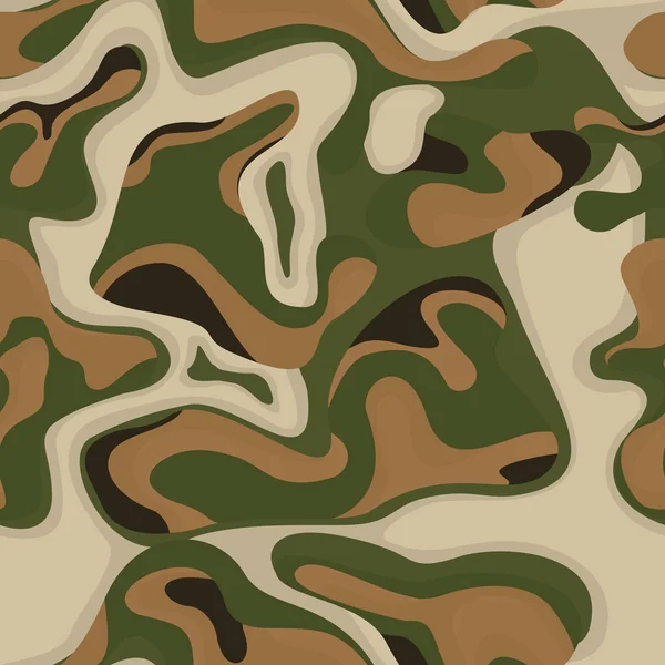 Camouflage Motif Sans Couture Partir Taches Camo Abstrait Texture Infinie — Image vectorielle