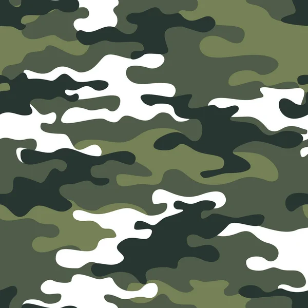 Patrón Sin Costuras Camuflaje Textura Militar Camuflaje Abstracto Las Manchas — Vector de stock