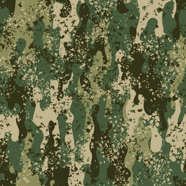 Camouflage Nahtlose Muster Von Flecken Militärische Textur Moderne Armeehintergründe Druck — Stockvektor