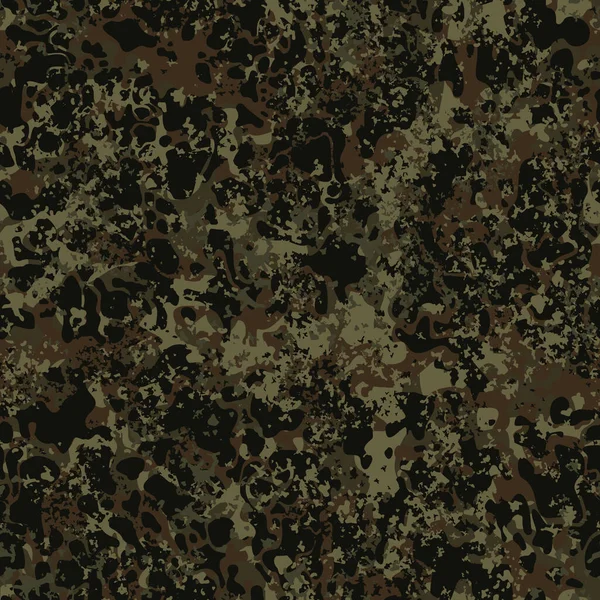 Camouflage Motif Sans Couture Des Taches Vertes Texture Militaire Impression — Image vectorielle