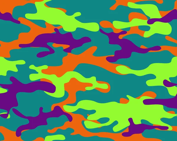 Camouflage Motif Sans Couture Camo Abstrait Taches Fond Infini Taches — Image vectorielle