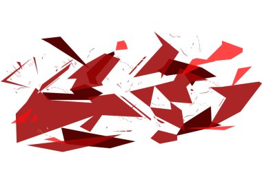 Beyaz arkaplanda izole edilmiş renkli şekillerin geometrik deseni. Soyut kamuflaj. Yarış geçmişi. Vinil baskı ve çıkartma. Tasarım şablonu. Vektör illüstrasyonu