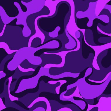 Noktalardan kamuflaj deseni. Soyut kamuflaj. Su lekelerinin dokusu. Kumaş ve tekstil üzerine modern baskı. Vektör illüstrasyonu