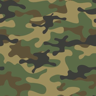 Kamuflaj kusursuz model modern. Soyut kamuflaj. Askeri dokular. Kumaşa baskı yap. Vektör illüstrasyonu