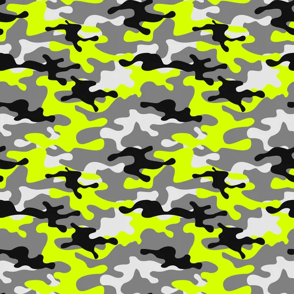 Camouflage Motif Sans Couture Moderne Camo Abstrait Texture Militaire Impression — Image vectorielle