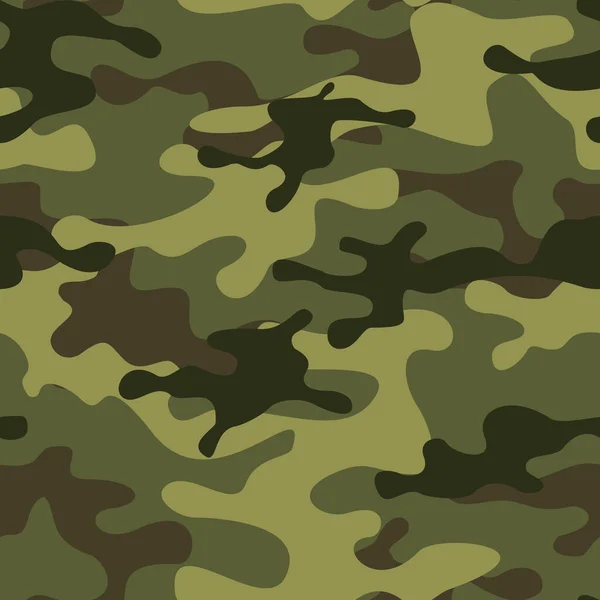 Kamouflage Sömlöst Mönster Modernt Abstrakt Kamouflage Militär Struktur Tryck Tyg — Stock vektor