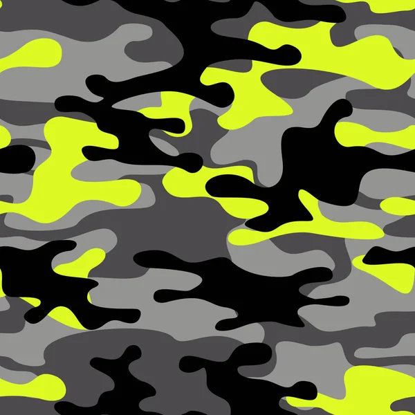 Camouflage Nahtlose Muster Abstraktes Camo Militärische Textur Der Flecken Druck — Stockvektor