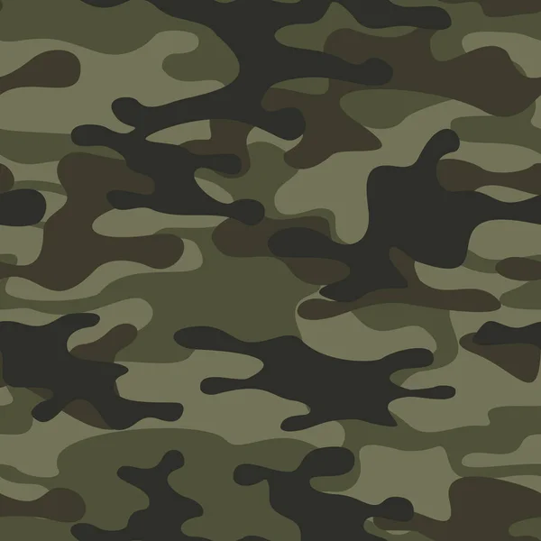 Patrón Sin Costuras Camuflaje Camuflaje Abstracto Textura Militar Manchas Impresión — Vector de stock