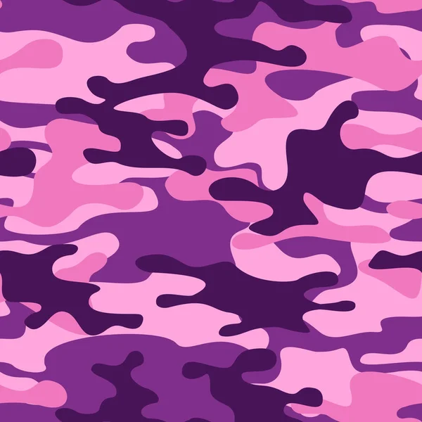 Camouflage Nahtlose Muster Abstraktes Camo Militärische Textur Der Flecken Druck — Stockvektor
