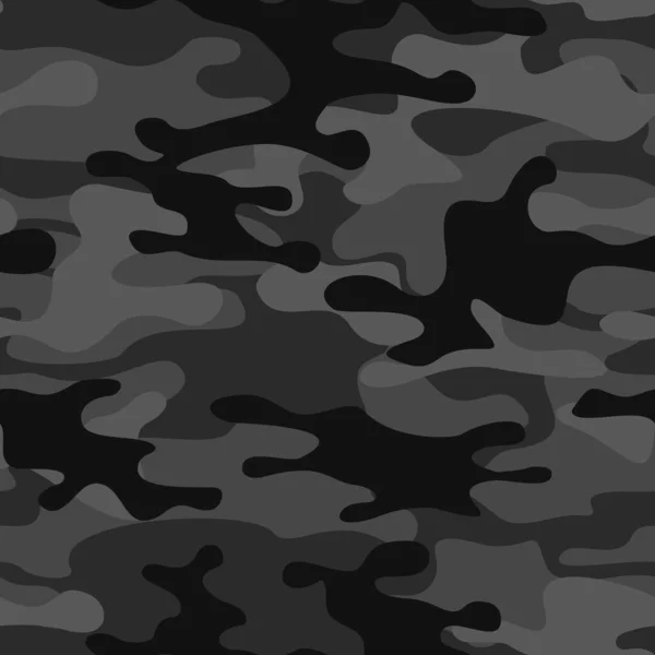 Camouflage Seamless Pattern Abstract Camo Military Texture Stains Print Fabric — Stock Vector