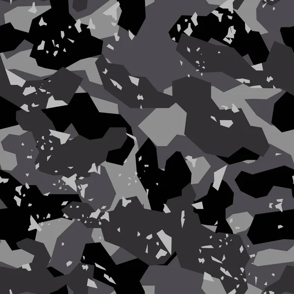 Camuflagem Padrão Geométrico Sem Costura Camo Militar Abstrato Moderno Imprimir — Vetor de Stock