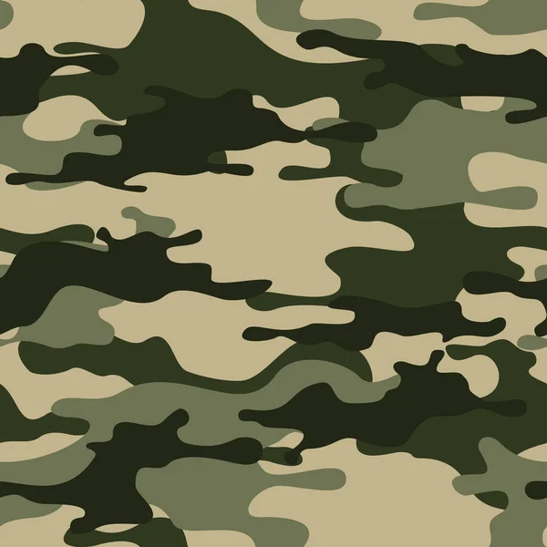 Patrón Sin Costuras Camuflaje Camuflaje Abstracto Manchas Textura Militar Estampado — Vector de stock