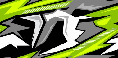 Geometrik dikişsiz desen. Yarış geçmişi. Arabalar için soyut kamuflaj. Vinil baskı ve çıkartma. Vektör illüstrasyonu