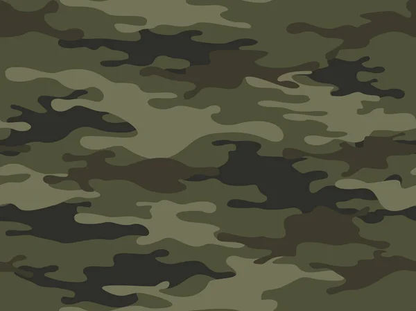Patrón Sin Costura Camuflaje Manchas Textura Militar Camuflaje Abstracto Impresión — Vector de stock
