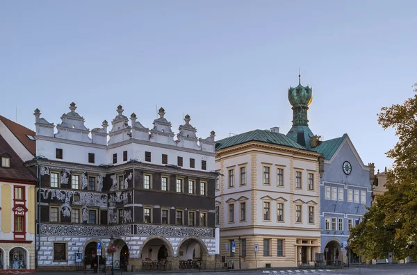 Hoofdplein in Litomerice, Tsjechië — Stockfoto