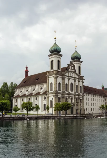 Kościół Jezuitów, Lucerna — Zdjęcie stockowe