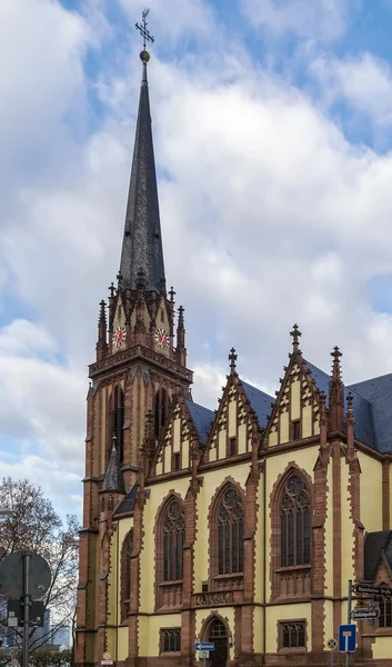 Dreikonigskirche, frankfurt, deutschland — Stockfoto
