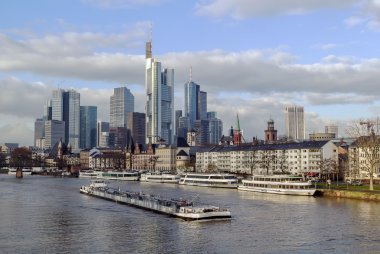 Frankfurt 'un manzarası Ben ana, Almanya
