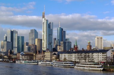 Frankfurt 'un manzarası Ben ana, Almanya