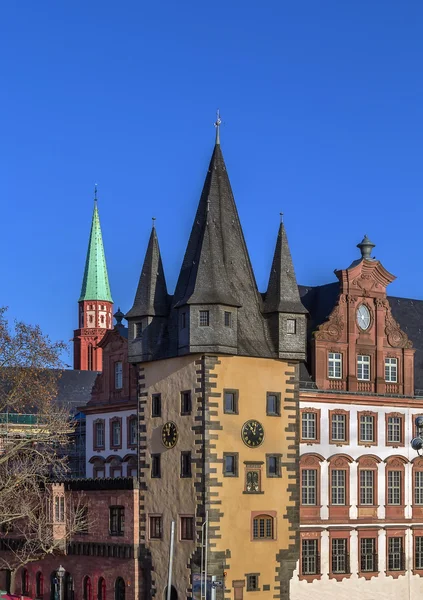 Casas históricas en Frankfurt, Alemania — Foto de Stock