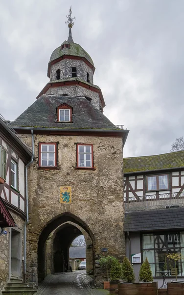 Stadspoort toren, Braunfels, Duitsland — Stockfoto