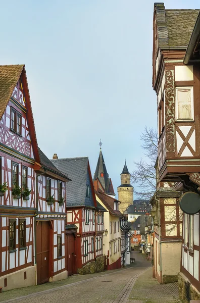 Ulice ve městě Idstein, Německo — Stock fotografie