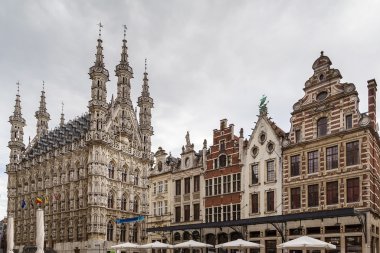  Grote Markt (Main Market) kare, Leuven, Belçika