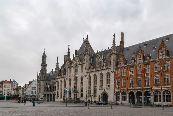 Markt (marktplein) van Brugge, België — Stockfoto